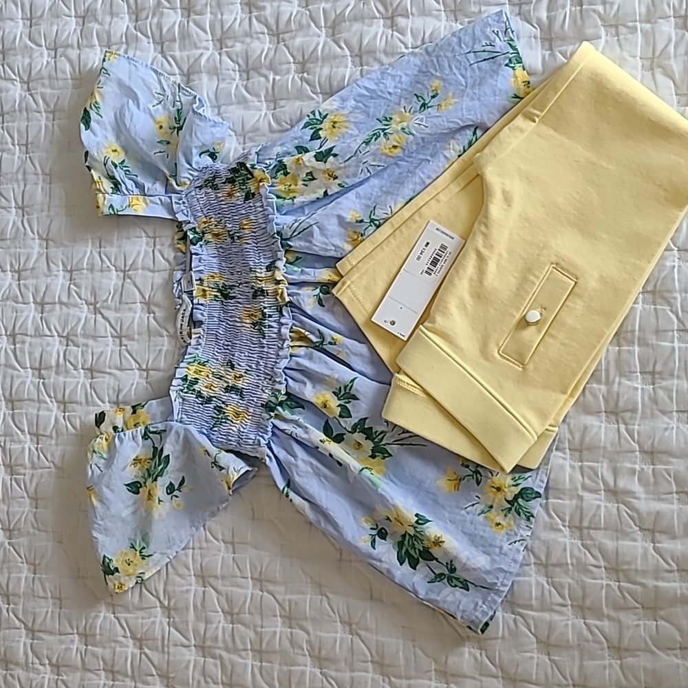 Janie and Jack shirt and NWT pants set